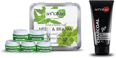 Skinatura Neem & Brahmi Professional Facial Kit (310 g) & Activated Charcoal Oil Control Face Wash (100 ml)(Set of 2)
Skinatura Neem & Brahmi Professional Facial Kit (310 g) & Activated Charcoal Oil Control Face Wash (100 ml)(Set of 2)