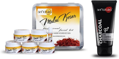 Skinatura Malai Kesar Professional Facial Kit(310 g)& Activated Charcoal Oil Control Face Wash (100 ml)(Set of 2)
Skinatura Malai Kesar Professional Facial Kit(310 g)& Activated Charcoal Oil Control Face Wash (100 ml)(Set of 2)