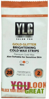 ylg Salon Pro Gold Glitter Brightening Cold Wax Strips (28+2) Strips(50 g, Set of 30)
ylg Salon Pro Gold Glitter Brightening Cold Wax Strips (28+2) Strips(50 g, Set of 30)