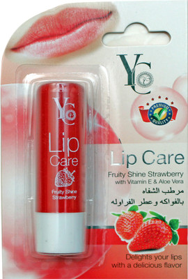 YC LIP CARE FRUITY SHINE STRAWBERRY STRAWBERRY(Pack of: 1, 3.8 g)