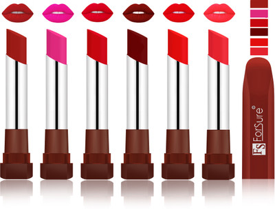 Forsure Brown, Rose Pink, Sweet Red, Dark Maroon, Romantic Red, Peach VELVET MATTE LIPSTICK(Brown, Rose Pink, Sweet Red, Dark Maroon, Romantic Red, Peach)
Forsure Brown, Rose Pink, Sweet Red, Dark Maroon, Romantic Red, Peach VELVET MATTE LIPSTICK(Brown, Rose Pink, Sweet Red, Dark Maroon, Romantic Red, Peach)