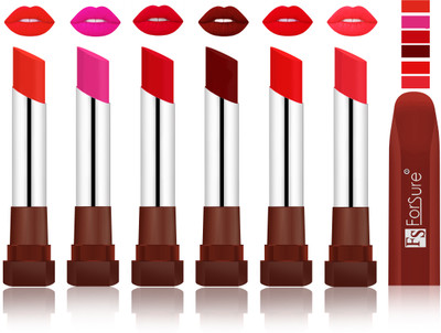 Forsure Beach Nude, Rose Pink, Sweet Red, Dark Maroon, Romantic Red, Peach VELVET MATTE LIPSTICK(Beach Nude, Rose Pink, Sweet Red, Dark Maroon, Romantic Red, Peach)
Forsure Beach Nude, Rose Pink, Sweet Red, Dark Maroon, Romantic Red, Peach VELVET MATTE LIPSTICK(Beach Nude, Rose Pink, Sweet Red, Dark Maroon, Romantic Red, Peach)