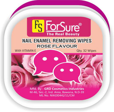 Forsure Rose Flavour Nail Polish Removing Wipes(25 g)