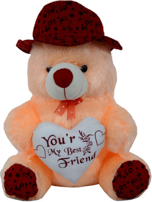 Planet of Toys Cute Soft Teddy Bear with Cap for kids & Girls, Special Gift for Valentine/ Birthday/ Anniversary for your Love Once - 20 inch(Peach, Red)
Planet of Toys Cute Soft Teddy Bear with Cap for kids & Girls, Special Gift for Valentine/ Birthday/ Anniversary for your Love Once - 20 inch(Peach, Red)