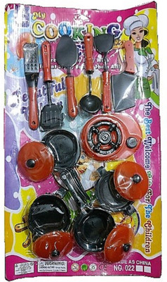pujaara Pretend Play Kitchen Cooking PlaySet for Kids (Pack of 15) Kitchen Ware Set for Girls/kids Cooking Set - birthday gifts for Baby Girls (red & black)
pujaara Pretend Play Kitchen Cooking PlaySet for Kids (Pack of 15) Kitchen Ware Set for Girls/kids Cooking Set - birthday gifts for Baby Girls (red & black)