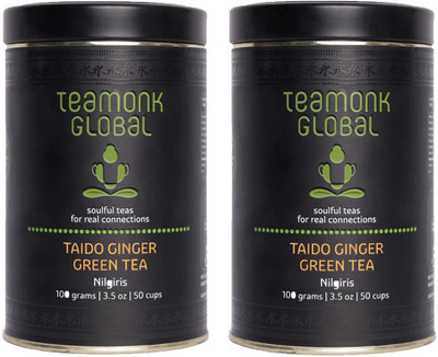 Teamonk Global Nilgiri Ginger Green Tea for Weight Loss, 100g (50 Cups)-Pack of 2 | 100% Natural Loose Leaf Tea with Natural Ginger | Taido Green Tea for Easy Digest | Whole Leaf Tea | No Additives Ginger Green Tea(100 g, Tin)
Teamonk Global Nilgiri Ginger Green Tea for Weight Loss, 100g (50 Cups)-Pack of 2 | 100% Natural Loose Leaf Tea with Natural Ginger | Taido Green Tea for Easy Digest | Whole Leaf Tea | No Additives Ginger Green Tea(100 g, Tin)