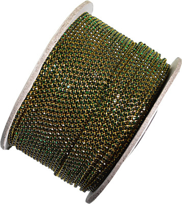 Embroiderymaterial 2MM Emerald Green Color Stone Chain for Silk Thread Jewelry Making (5Mtr)
Embroiderymaterial 2MM Emerald Green Color Stone Chain for Silk Thread Jewelry Making (5Mtr)