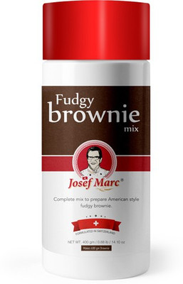 Josef Marc Fudgy Brownie Mix, 400g - Complete Premix to Prepare Delicious Dark, Dense and cakey Chocolate Brownies. | Formulated in Switzerland. Self Rising Flour Powder(400 g)
Josef Marc Fudgy Brownie Mix, 400g - Complete Premix to Prepare Delicious Dark, Dense and cakey Chocolate Brownies. | Formulated in Switzerland. Self Rising Flour Powder(400 g)