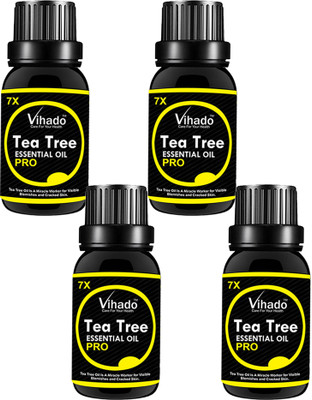 VIHADO Pure Essential Tea Tree oil 7x Pro - 30 ml (Pack of 4)(30 ml)