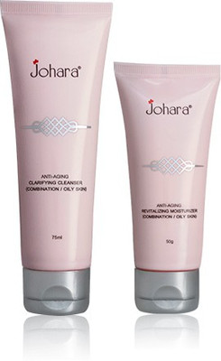 Johara Anti - Aging Revitalizing Moisturizer (50g) + Creamy Cleanser (75ml) - for Combination to Oily skin(Set of 2)
Johara Anti - Aging Revitalizing Moisturizer (50g) + Creamy Cleanser (75ml) - for Combination to Oily skin(Set of 2)