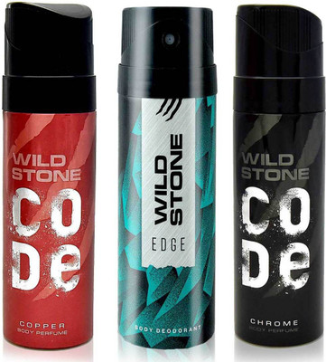 Wild Stone Edge, Code Copper and Code Chrome Body Mist - For Men(390 ml, Pack of 3)
Wild Stone Edge, Code Copper and Code Chrome Body Mist - For Men(390 ml, Pack of 3)