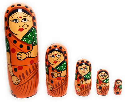 CRAFT HAND Wooden Nesting Doll-Orange Saree(Orange)
CRAFT HAND Wooden Nesting Doll-Orange Saree(Orange)