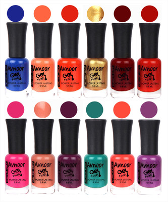 Avnoor Trendy Color Gel Nail Polish Combo Set No 447 Multicolor(Pack of 12)
Avnoor Trendy Color Gel Nail Polish Combo Set No 447 Multicolor(Pack of 12)