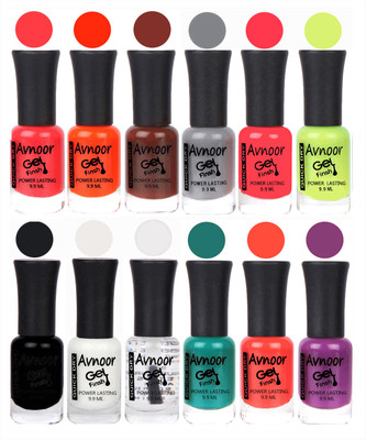 Avnoor Trendy Color Gel Nail Polish Combo Set No 157 Multicolor(Pack of 12)
Avnoor Trendy Color Gel Nail Polish Combo Set No 157 Multicolor(Pack of 12)