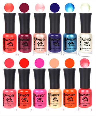 Avnoor Trendy Color Gel Nail Polish Combo Set No 421 Multicolor(Pack of 12)
Avnoor Trendy Color Gel Nail Polish Combo Set No 421 Multicolor(Pack of 12)