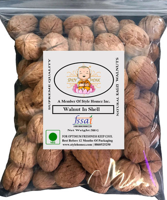 Spicy Monk Original Kashmiri Kagzi Akhrot, Jumbo Walnut in Shell 0.5 kg (500 gms) Walnuts(500 g, Pouch)
Spicy Monk Original Kashmiri Kagzi Akhrot, Jumbo Walnut in Shell 0.5 kg (500 gms) Walnuts(500 g, Pouch)