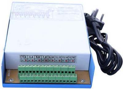 ds vision 16 CHANNEL POWER SUPPLY FOR SURVEILLANCE CCTV CAMERA 12 Watts PSU(White)
ds vision 16 CHANNEL POWER SUPPLY FOR SURVEILLANCE CCTV CAMERA 12 Watts PSU(White)