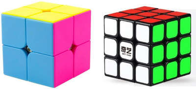 Nabhya High Speed Magic Rubik Cube Combo Set of 2 (QIYI 3X3 Black & 2X2) Puzzle Brainstorming Game Toy(2 Pieces)
Nabhya High Speed Magic Rubik Cube Combo Set of 2 (QIYI 3X3 Black & 2X2) Puzzle Brainstorming Game Toy(2 Pieces)