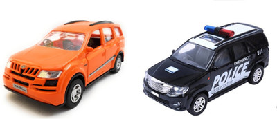 The Game Begins Combo Pack of XUV 500 Car Toy and Police Car miniature Car toys (Set of 2 Cars) - Value Pack | Orange and Black(Orange, Black)
The Game Begins Combo Pack of XUV 500 Car Toy and Police Car miniature Car toys (Set of 2 Cars) - Value Pack | Orange and Black(Orange, Black)
