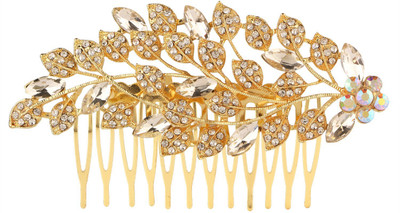 Efulgenz Stylish Bridal Crystal Pearl Hair Clip Pin Coomb Jewellery Wedding Accessories Hair Pin(Gold)
Efulgenz Stylish Bridal Crystal Pearl Hair Clip Pin Coomb Jewellery Wedding Accessories Hair Pin(Gold)
