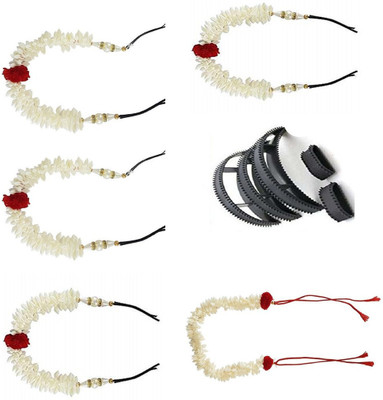 S R Enterprises hiar bridel gajra set for 5pcs hair banana bumpit (pack of 10pcs) Hair Accessory Set(Black)
S R Enterprises hiar bridel gajra set for 5pcs hair banana bumpit (pack of 10pcs) Hair Accessory Set(Black)