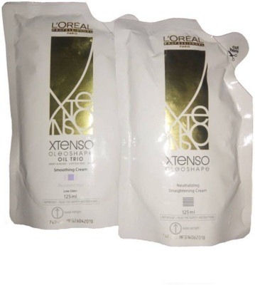 L'Oreal Professional Xtenso Oil Trio Resistant Hair Straightening Cream and neutralizer(250 ml)
L'Oreal Professional Xtenso Oil Trio Resistant Hair Straightening Cream and neutralizer(250 ml)