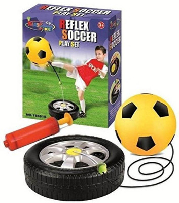 Fabofly Portable & Compact Reflex Soccer Play Set including Adjustable Cord & Air pump with nozzle for kids.(Multicolor)
Fabofly Portable & Compact Reflex Soccer Play Set including Adjustable Cord & Air pump with nozzle for kids.(Multicolor)