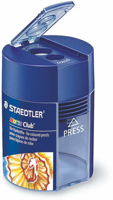 Staedtler 512 002 Noris Club Double-Hole Tub Sharpener DOUBLE HOLE Sharperners(Set of 1, Blue)
Staedtler 512 002 Noris Club Double-Hole Tub Sharpener DOUBLE HOLE Sharperners(Set of 1, Blue)
