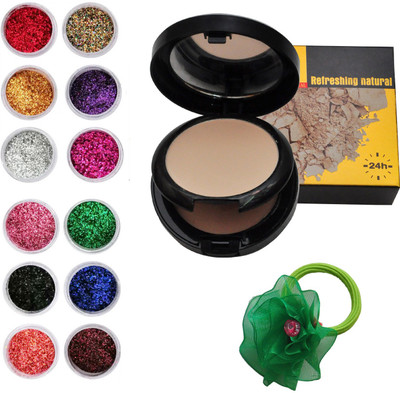 Vozwa Colourful Sparkles Nail Fabulous Art Glitter Powder 12 Pcs, 2 in 1 Compact with Concealer and band(Set of 14)
Vozwa Colourful Sparkles Nail Fabulous Art Glitter Powder 12 Pcs, 2 in 1 Compact with Concealer and band(Set of 14)