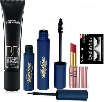 caroline Eyelashes & Mac BB Beauty Balm Cream & Padma Eyeliner+Mascara & Lakme 9 to 5 Lipstick(Set of 5)
caroline Eyelashes & Mac BB Beauty Balm Cream & Padma Eyeliner+Mascara & Lakme 9 to 5 Lipstick(Set of 5)