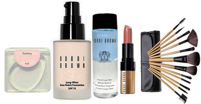 Dazzling Silicon Puff & Bobbi Brown long wear foundation & Makeup Remover With Matte Finish Nude Shade Lipstick With Bobbi brown Makeup Brush Set of 12(Set of 16)
Dazzling Silicon Puff & Bobbi Brown long wear foundation & Makeup Remover With Matte Finish Nude Shade Lipstick With Bobbi brown Makeup Brush Set of 12(Set of 16)