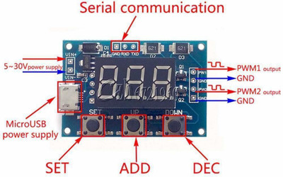 ARDUINO M717 2CH Independent PWM Generator Duty Cycle Pulse Frequency Module LED Digital Electronic Components Electronic Hobby Kit
ARDUINO M717 2CH Independent PWM Generator Duty Cycle Pulse Frequency Module LED Digital Electronic Components Electronic Hobby Kit