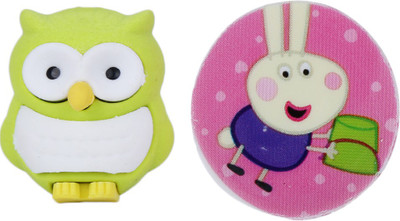 AutoVHPR Set of 2 Cute Green Owl & Character 3 shaped Eraser for School Children Non-Toxic Eraser(Set of 2, Multicolor)
AutoVHPR Set of 2 Cute Green Owl & Character 3 shaped Eraser for School Children Non-Toxic Eraser(Set of 2, Multicolor)