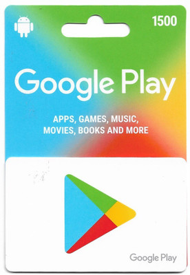 Google Play Card 1500 for Android
Google Play Card 1500 for Android