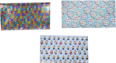 AutoVHPR Pack of 3 Beautiful Designer Series 373 Gift Wrap Paper for Wrapping your Birthday Return and Corporate Gifts NA Plastic Gift Wrapper(Multicolor)
AutoVHPR Pack of 3 Beautiful Designer Series 373 Gift Wrap Paper for Wrapping your Birthday Return and Corporate Gifts NA Plastic Gift Wrapper(Multicolor)