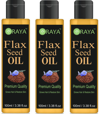 ORAYA 100% Organic Flaxseed Oil-For Hair Growth And Hair Anti Dandruff Hair Oil-Pack of-3-Bottle-(300ml) Hair Oil(300 ml)
ORAYA 100% Organic Flaxseed Oil-For Hair Growth And Hair Anti Dandruff Hair Oil-Pack of-3-Bottle-(300ml) Hair Oil(300 ml)