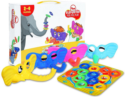Toiing Elefuntoi Fun Hilarious Party Board Game(Multicolor)