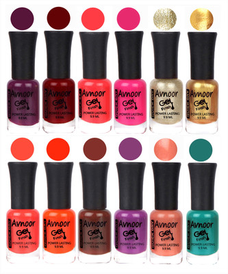 Avnoor Trendy Color Gel Nail Polish Combo Set No 110 Multicolor(Pack of 12)
Avnoor Trendy Color Gel Nail Polish Combo Set No 110 Multicolor(Pack of 12)