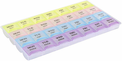 Anytech 28 days 28 days Pill Box Pill Box(Multicolor)