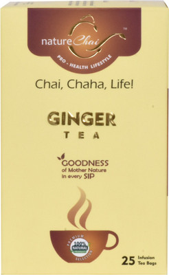 Nature Chai Ginger Tea (50 gm Each/ Pack of 2 Box - Contain 25 Dip pouches each) Ginger Tea Bags(100 g, Box)
Nature Chai Ginger Tea (50 gm Each/ Pack of 2 Box - Contain 25 Dip pouches each) Ginger Tea Bags(100 g, Box)