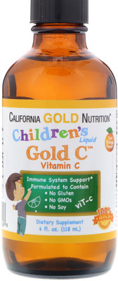 California Gold Nutrition Children Liquid Vitamin C Orange Flavor No GMOs 4 fl oz (118 ml)(118 ml)
California Gold Nutrition Children Liquid Vitamin C Orange Flavor No GMOs 4 fl oz (118 ml)(118 ml)