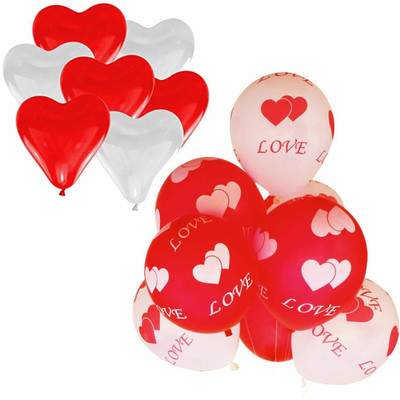 Masti Zone Printed Pack of 60 Balloons ( 20 Red and 20 White Heart Shape +20 Red Love Heart Printed ) Balloons Wedding , Engagement , Valentine's Day Celebration Balloon(Red, White, Pack of 60)
Masti Zone Printed Pack of 60 Balloons ( 20 Red and 20 White Heart Shape +20 Red Love Heart Printed ) Balloons Wedding , Engagement , Valentine's Day Celebration Balloon(Red, White, Pack of 60)