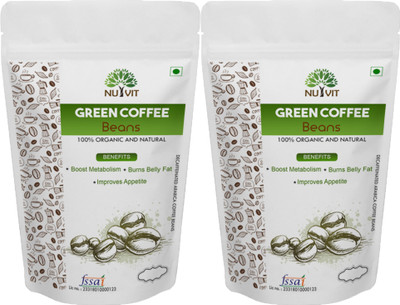 nutvit Best Quality GreenCoffeeBeans-Reduce BodyFat,Wt. Loss,EnhanceEnergy,Control diabetes and cholesterol 400g (Pack of 2 ) Instant Coffee 400 g(Pack of 2)
nutvit Best Quality GreenCoffeeBeans-Reduce BodyFat,Wt. Loss,EnhanceEnergy,Control diabetes and cholesterol 400g (Pack of 2 ) Instant Coffee 400 g(Pack of 2)