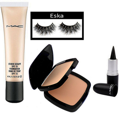 eska Eyelashes, Studio Sculpt Spf 15 Foundation Fond De Teint, Two Way Compact, Stick Kajal(Set of 4)
eska Eyelashes, Studio Sculpt Spf 15 Foundation Fond De Teint, Two Way Compact, Stick Kajal(Set of 4)