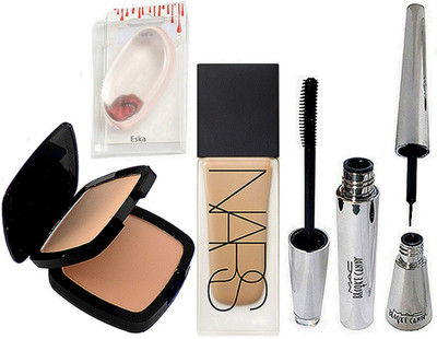 eska Silicon Puff, Two Way Compact, Makeup Foundation, Eyeliner & Mascara(Set of 5)
eska Silicon Puff, Two Way Compact, Makeup Foundation, Eyeliner & Mascara(Set of 5)