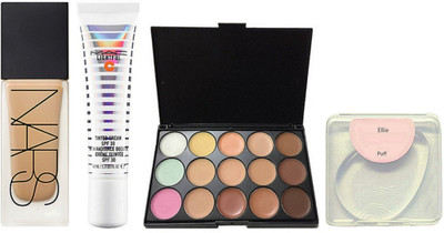 ellie silicon puff, Nars foundation, mac lightful tinted cream, mac 15 shades concealer palette(Set of 4)
ellie silicon puff, Nars foundation, mac lightful tinted cream, mac 15 shades concealer palette(Set of 4)
