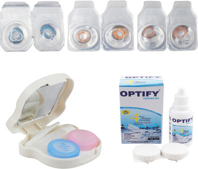 Optify Combo Pack Monthly Color Contact Lens With Travel Kit Monthly Contact Lens(1, Blue-Honey-Hazel, Pack of 3)
Optify Combo Pack Monthly Color Contact Lens With Travel Kit Monthly Contact Lens(1, Blue-Honey-Hazel, Pack of 3)