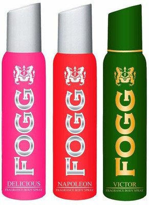Fogg COMBO PACK OF NAPOLEON DEODORANT + VICTOR DEODORANT +DELICIOUS DEODORANT FOR WOMEN Deodorant Spray - For Women(360 ml, Pack of 3)
Fogg COMBO PACK OF NAPOLEON DEODORANT + VICTOR DEODORANT +DELICIOUS DEODORANT FOR WOMEN Deodorant Spray - For Women(360 ml, Pack of 3)