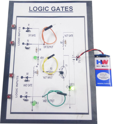 MELODY'S Logic Gates Combine Model- All Basic Gates and,OR,NOT,NAND,NOR in one Physics Science Working Model Educational Electronic Hobby Kit
MELODY'S Logic Gates Combine Model- All Basic Gates and,OR,NOT,NAND,NOR in one Physics Science Working Model Educational Electronic Hobby Kit