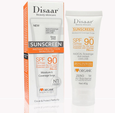 Disaar Facial Sunscreen Cream Spf Max 90 Oil Free Radical Scavenger Anti Oxidant UVA/UVB 40g - SPF 90 PA++++(40 g)
Disaar Facial Sunscreen Cream Spf Max 90 Oil Free Radical Scavenger Anti Oxidant UVA/UVB 40g - SPF 90 PA++++(40 g)
